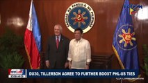 President Duterte, Tillerson agree to further boost PHL-US ties