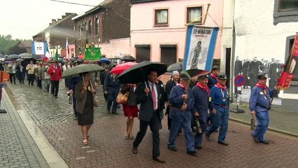 Le Bois du Cazier se souvient, sous la pluie