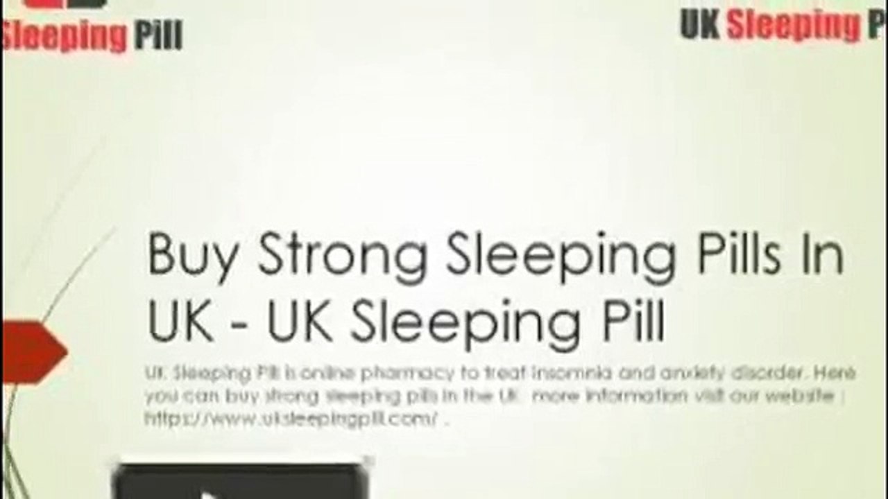 Buy Strong Sleeping Pills