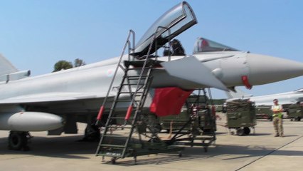 Avions de combat multirôles Eurofighter Typhoon basés en Roumanie