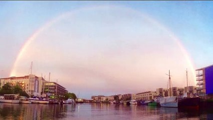Rare Pink Rainbow Spotted In Sky Over Bristol