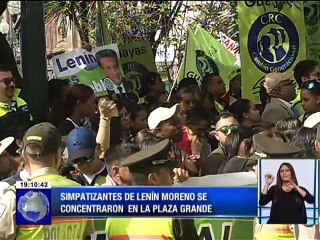 Simpatizantes de AP respaldan a Presidente Moreno en Quito