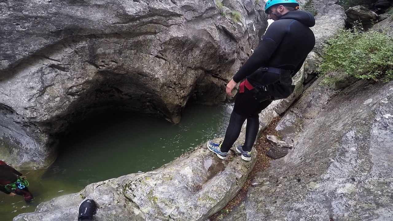 Vallée d'Ossau (64) :  sortie canyoning dans le gave du Brousset