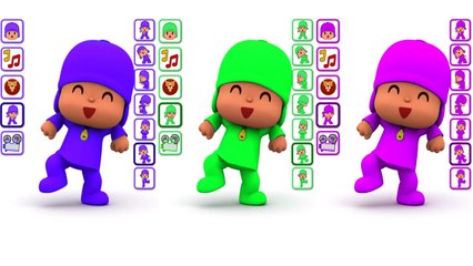 Talking Pocoyo Colors Reion Compilation Funny Videos for Kids