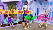 DESCENDANTS Dolls Love Triangle DISNEY PRINCESS Merida & Frozen Elsa with Mal & Ben PART 2