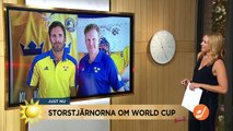 Storstjärnorna Henrik Lundqvist och Daniel Alfredsson om World Cup Nyhetsmorgon (TV4)