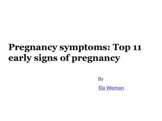 How To Get Pregnant Fast