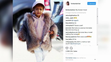 Kim Kardashian s’attire les foudres de la Toile à cause de la tenue de North West (Photo)