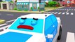 The Blue Police Car - Cars & Trucks Cartoons - Vehicle & COLOURS Car for babies