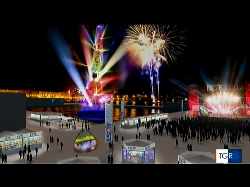 TGR Friuli Venezia Giulia sul magazzino 28 in Porto vecchio a Trieste