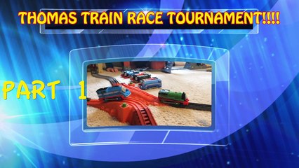 Thomas Train Race (part 1) - featuring Thomas & Percy's Railway Race Set