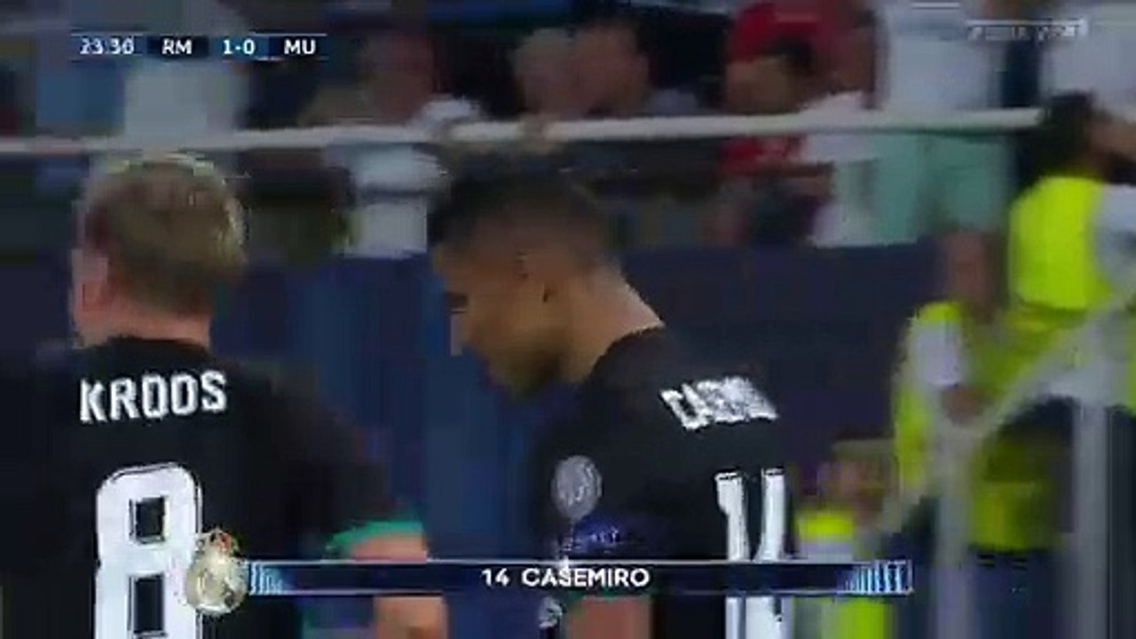Casemiro Goal HD - Real Madrid 1-0 Manchester United 08.08.2017