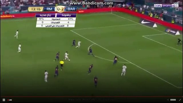 كوفاسيتش يمر من مدافعي برشلونة و يسجل هدف رائع ريال مدريد(2-1) برشلونة شاشة كاملة و تعليق عربي