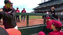 Manfred, Smoltz celebrate HOF Tour at Field of Dreams