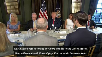 Trump threatens North Korea with "fire and fury"