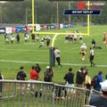 Gronkowski catches a touchdown pass from Tom Brady