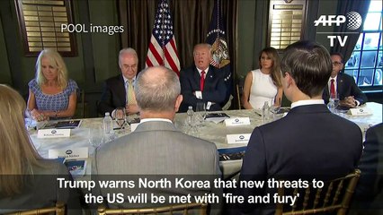 Trump vows new NKorea threats will be hit with 'fire'