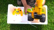 Bad BABY Unboxing And Assembling The POWER Wheel Ride On Tractor Buldozer!