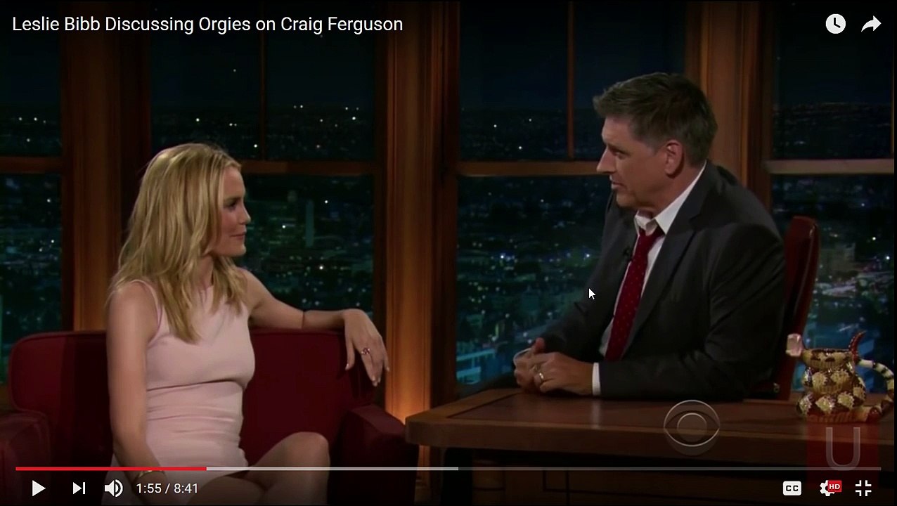 FLIRTING MASTERCLASS: Leslie Bibb Discussing Orgies on Craig Ferguson