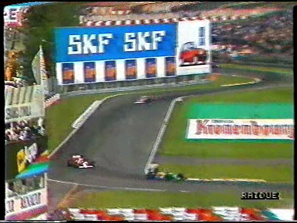 Gran Premio di San Marino 1989: Ritiro di N. Piquet, pit stop di De Cesaris e testacoda di Herbert