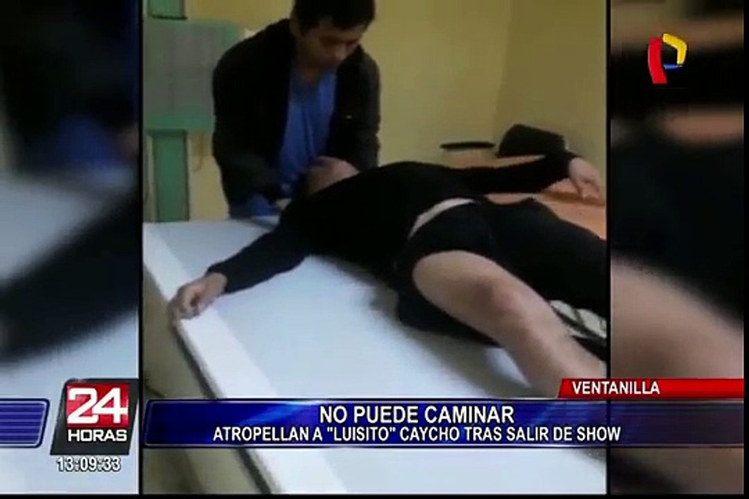 Atropellan a “Luisito” Caycho saliendo de show en Ventanilla