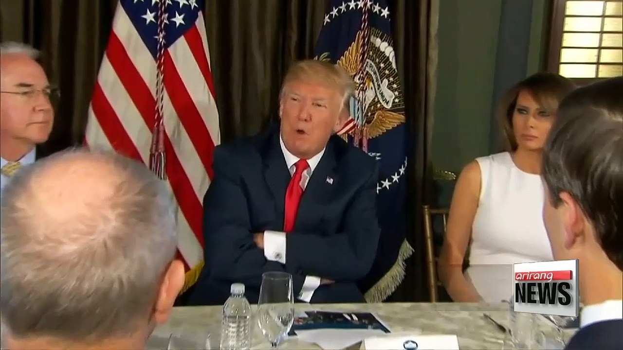 Trump warns North Korea will be met with "fire and fury" if it threatens U.S.
