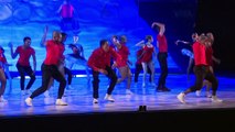 Ballet shoes and sneakers on stage in Johannesburg