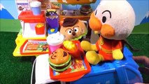 アンパンマン ドライブスルーのハンバーガー屋さん！はたらくくるまがお買い物！マクドナルドに負けない！ ❤ ごっこ ジバニャン パン おもちゃ アニメ トイ キッズ animation anpanman