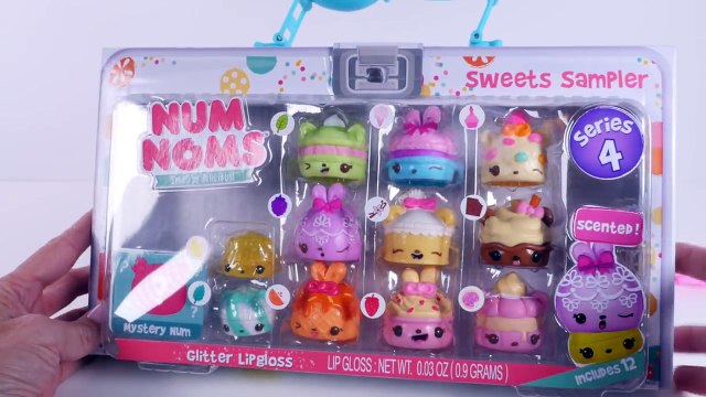 Num Noms NEW Series 4.1 Nail Polish + Glitter Lip Gloss NumNoms Sweet Sampler Toy Food Surprises