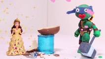 Baby Groot Surprise Egg Opening Guardians of the Galaxy 2 Superheroes Play Doh Stop Motion Videos