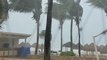 Tropical Storm Franklin Whips Palm Trees at Playa del Carmen Resort