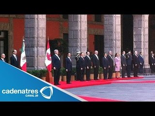 Peña Nieto da la bienvenida a Stephen Harper a México