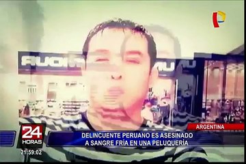 Delincuente peruano es asesinado en Argentina por un presunto ajuste de cuentas