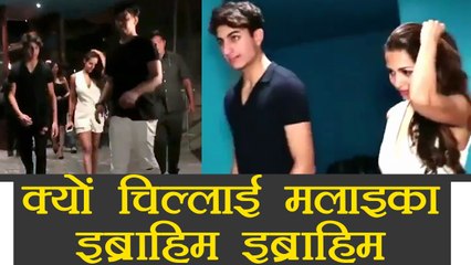 Malaika Arora क्यों चिल्लाई  Saif Ali के बेटे Ibrahim Ali Khan पर | FilmiBeat