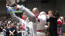Antonio Honda, Rocky Kawamura & Saki Akai (w/Sayaka Obihiro) vs. T2Hide (Hirata Collection AT & Toru Owashi) & Soma Takao - DDT BLACK OUT Presents King of DDT (2017) - Final Round