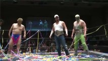Sanshiro Takagi vs. Danshoku Dino & Super Sasadango Machine & Ken Ohka - DDT BLACK OUT Presents King of DDT (2017) - Final Round