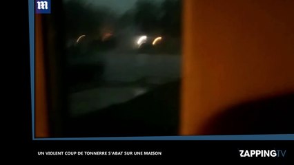 Etats-Unis : Un violent coup de tonnerre s'abat sur une maison (vidéo)