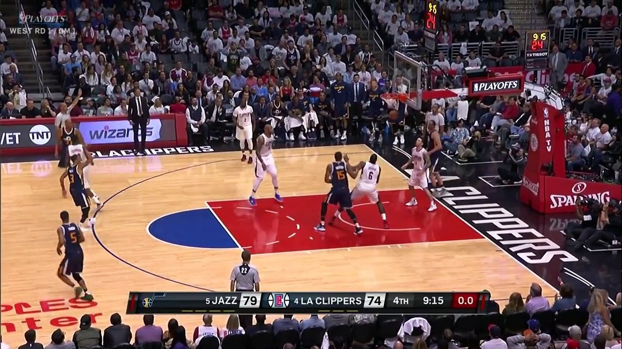 George Hills Circus 3 Pointer Buzzer Beater April 15 2017 NBA Playoffs Highlights