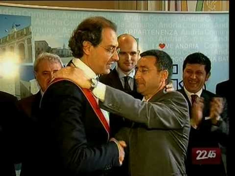 TG 17.04.10 Andria, presentata la nuova giunta Giorgino