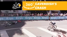 Cavendish's crash - 360° - Tour de France 2017