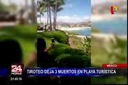 México: tiroteo deja tres muertos en playa turística