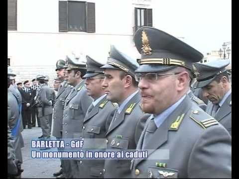 BARLETTA. Un monumento in onore ai caduti della Guardia di Finanza