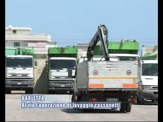 BARLETTA. Al via l'operazione di lavaggio straordinario dei cassonetti