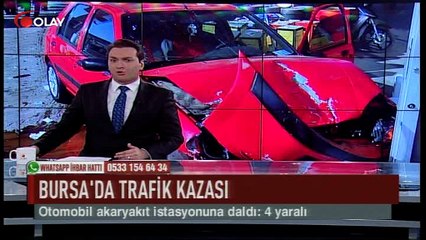 Bursa'da trafik kazası: 4 yaralı (Haber 08 08 2017)