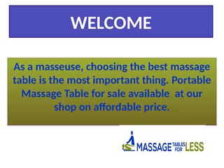 Portable Massage Table for sale
