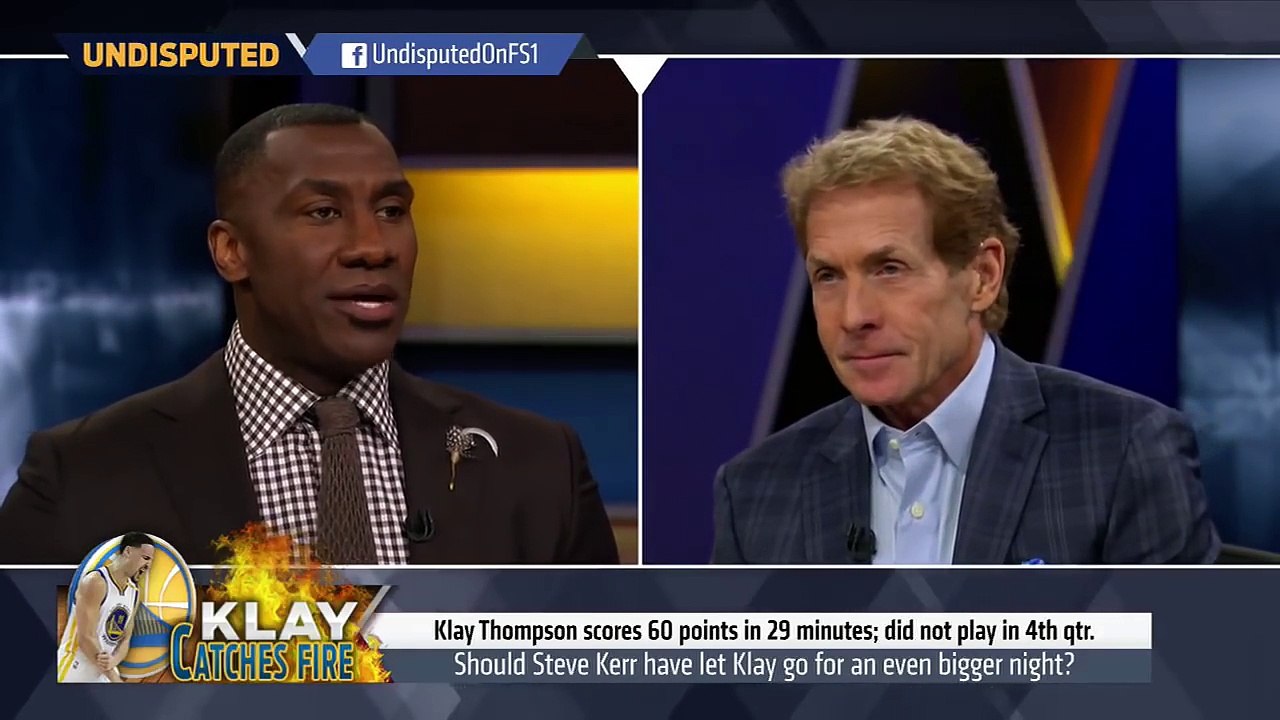 Klay Thompson scored 60 points in 3 quarters Skip and Shannon react | UNDISPUTED