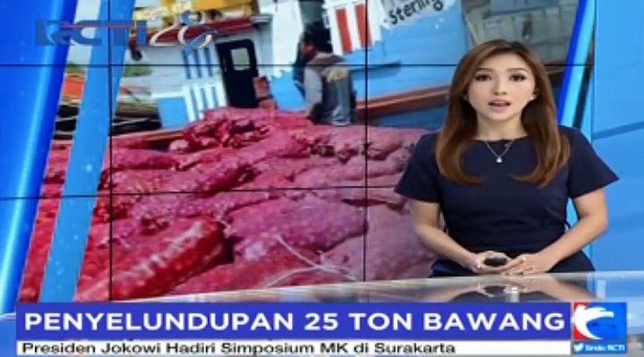 Angkatan Laut Tangkap Kapal Pengangkut 25 Ton Bawang Ilegal