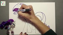My Little Pony Rarity Nasıl Çizilir  My Little Pony Türkçe  Çizim Teknikleri  Boya Boya
