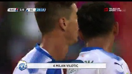 Vilotic M. (Own goal) GOAL HD - (Basel 1-0 Grasshoppers 10.08.2017
