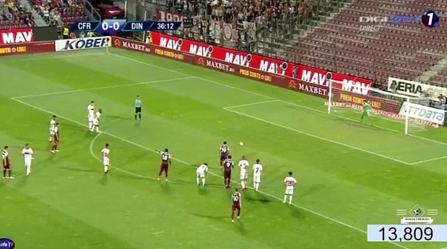 Emmanuel Culio (Penalty) GOAL HD - CFR Cluj 1-0 Din. Bucuresti 10.08.2017